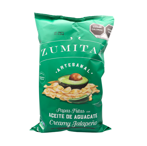 [7503056151014] Papas jalapeño con aceite de aguacate 142 g Zumitam