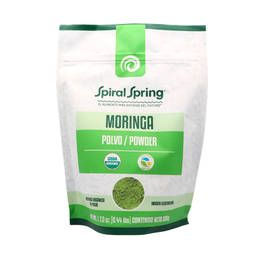 [7500465552067] Moringa en polvo orgánica 200 g Spiral Spring