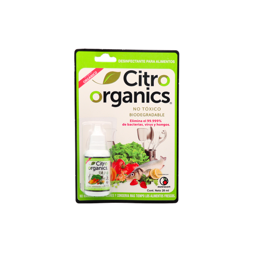 [7500462277192] Desinfectante frutas y verduras gotero 20 ml Citro Organics