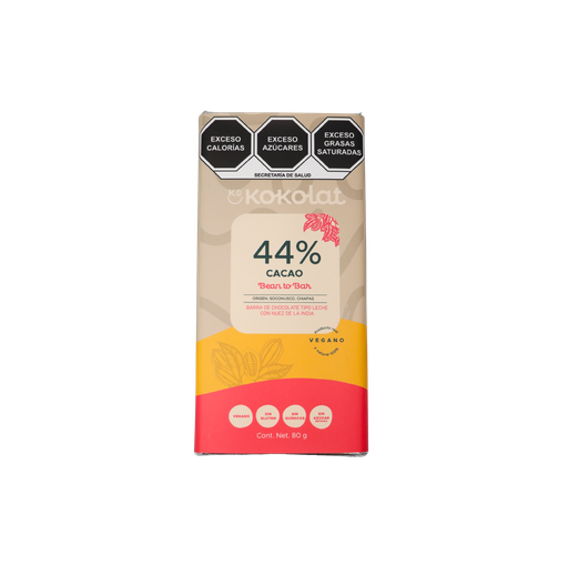 [7503055747010] Barra chocolate tipo leche 44% cacao 80 g Kokolat